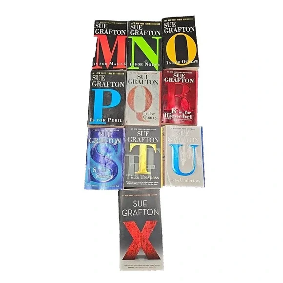 SUE GRAFTON 10 Paperback Book Lot M-U and X - Picture 2 of 3